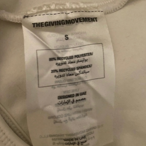 The Giving Movement Asymmetrical One Shoulder White Bra - Xs - Picture 3 of 9